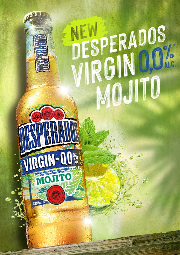 Desperados virgin mojito, 0.0%, sans alcool