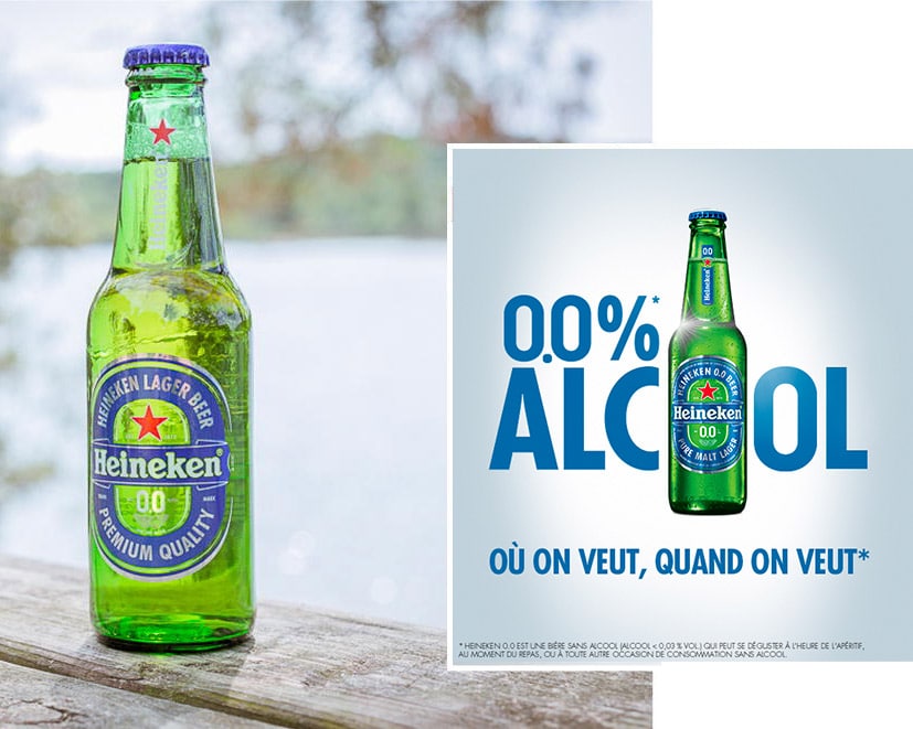 Nos bieres sans alcool Heineken 0.0